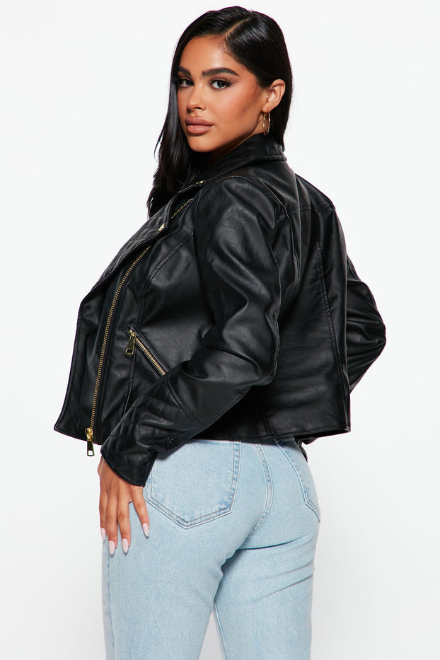 Forever In Style Vegan Leather Jacket