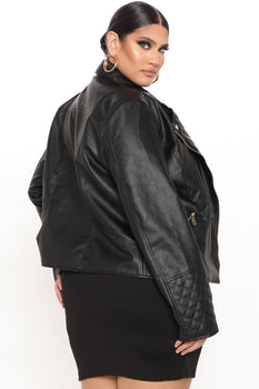 Forever In Style Vegan Leather Jacket