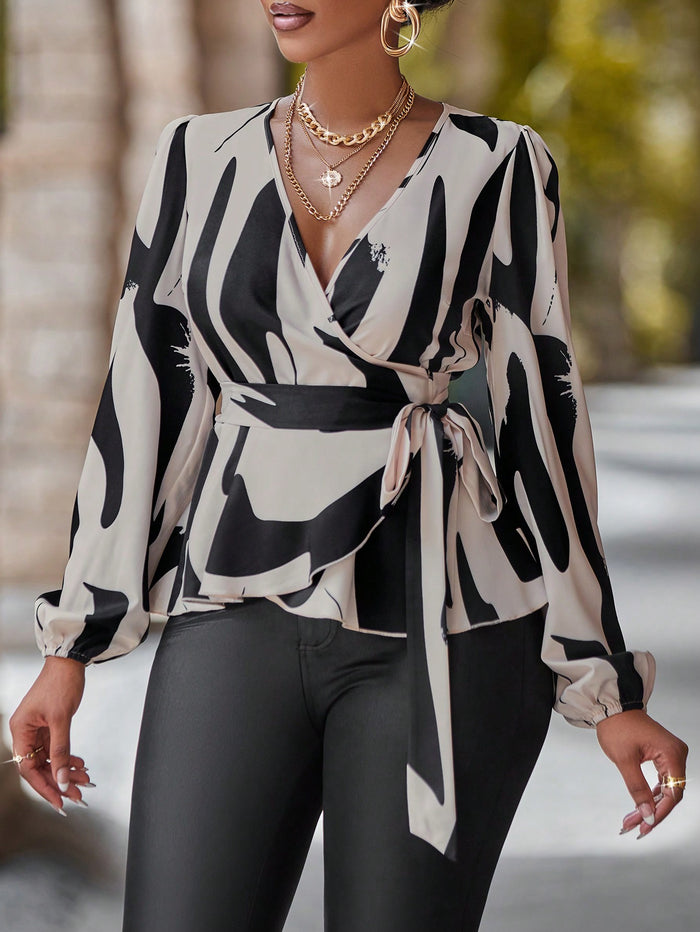 Essence Belted Blouse